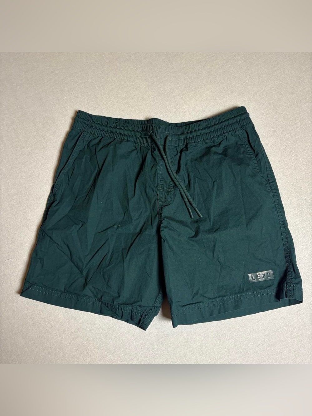 Men's LSKD Athletic Shorts Green Size medium